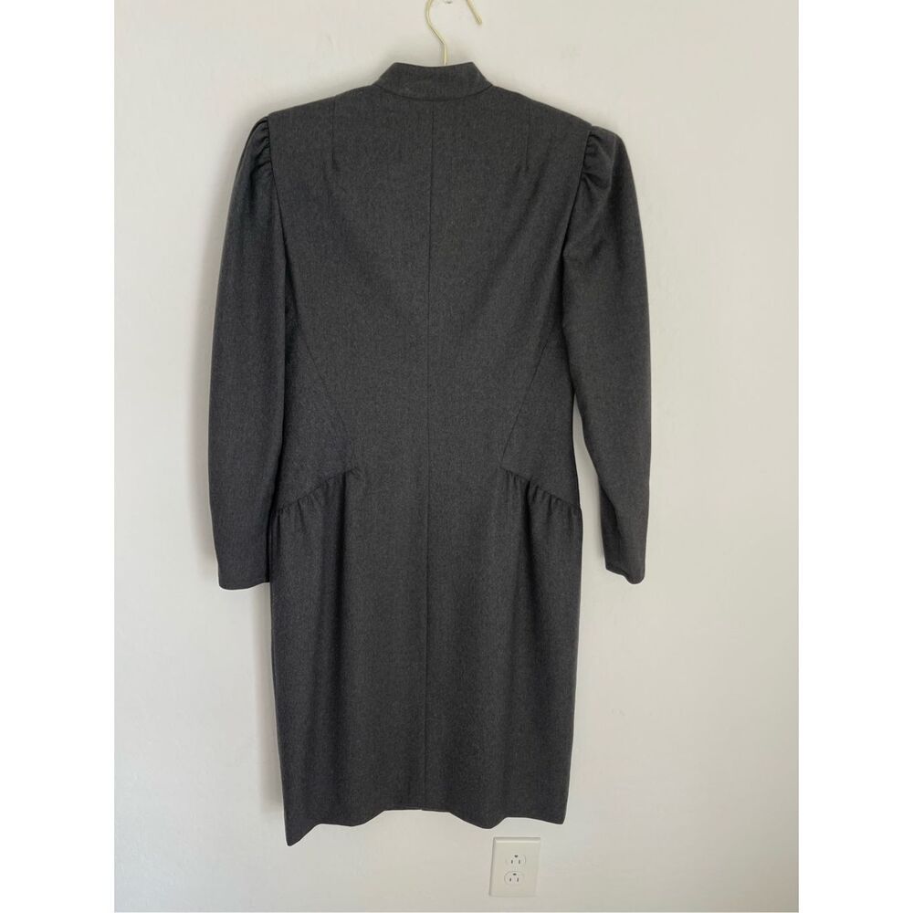 Adele Simpson High Neckline 100% Wool Vintage Dre… - image 4